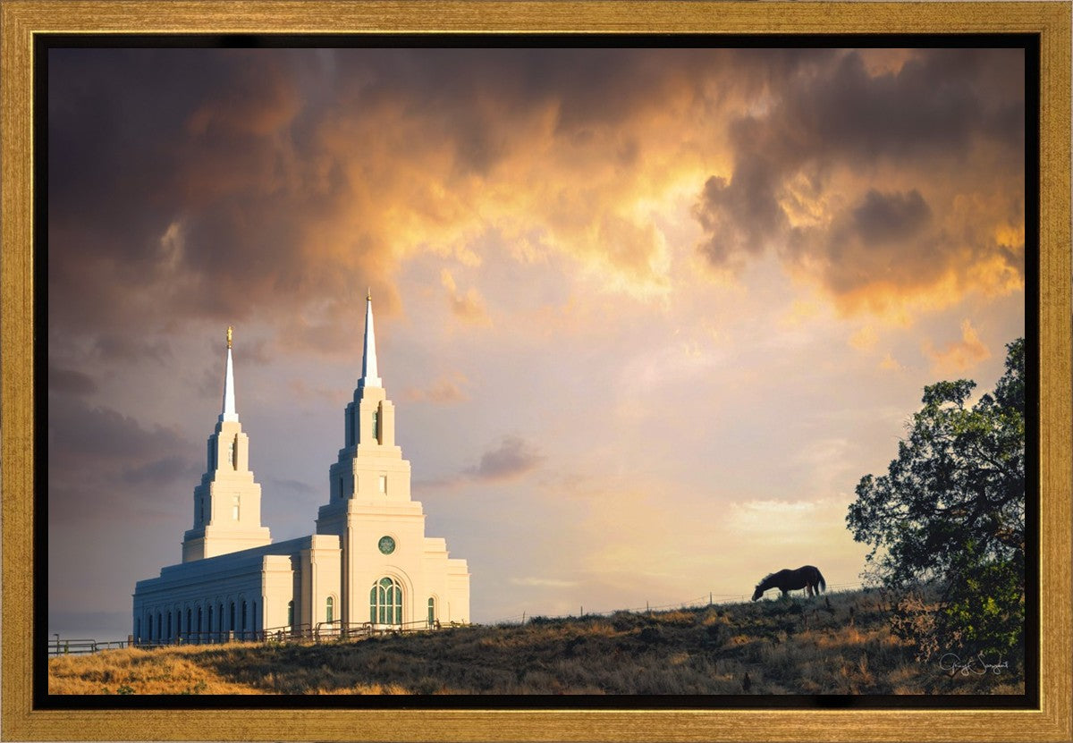 Layton Utah Celestial Sunrise Gallery Wrap