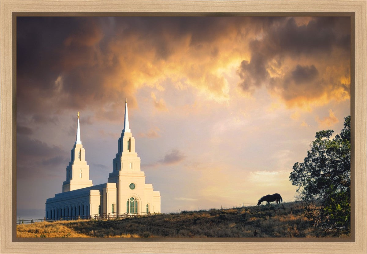 Layton Utah Celestial Sunrise Gallery Wrap
