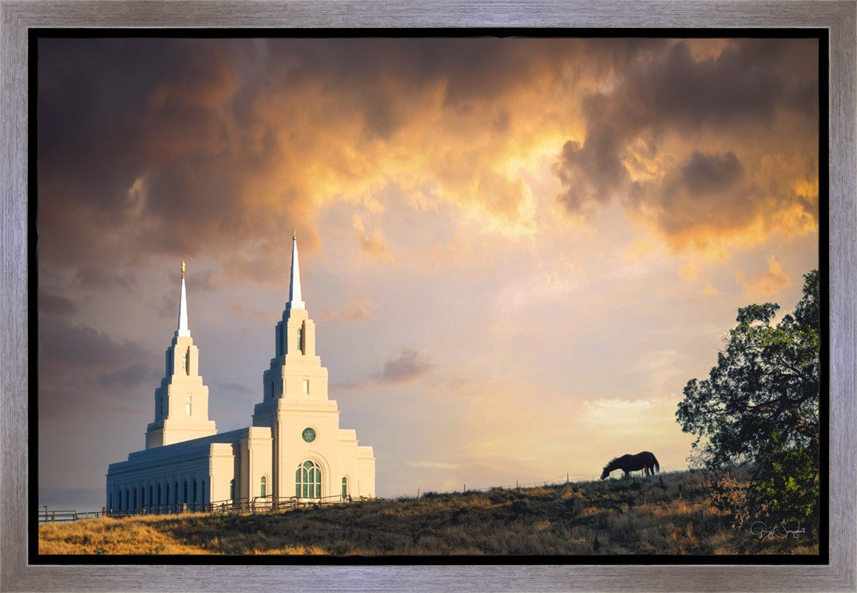 Layton Utah Celestial Sunrise Gallery Wrap