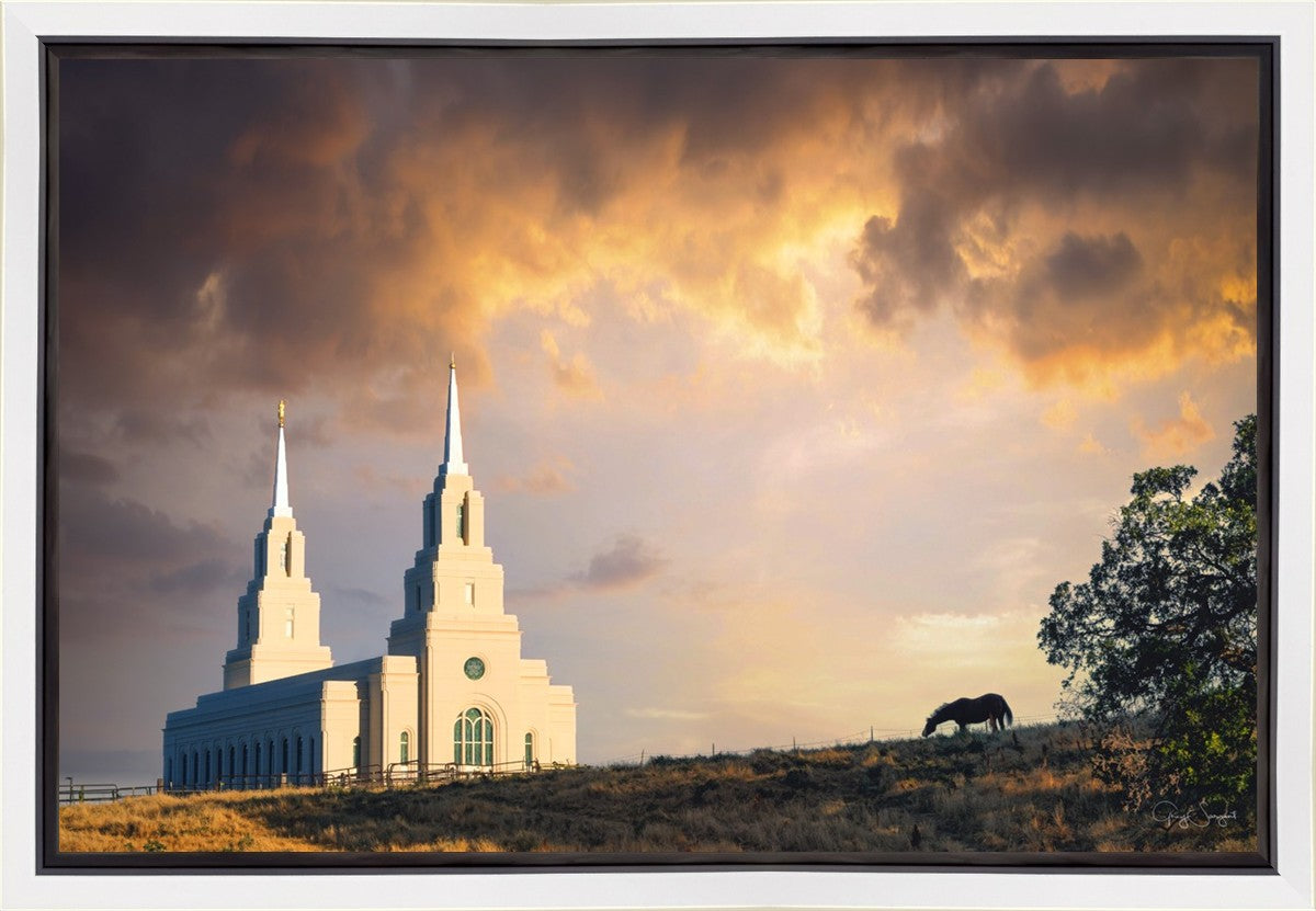 Layton Utah Celestial Sunrise Gallery Wrap