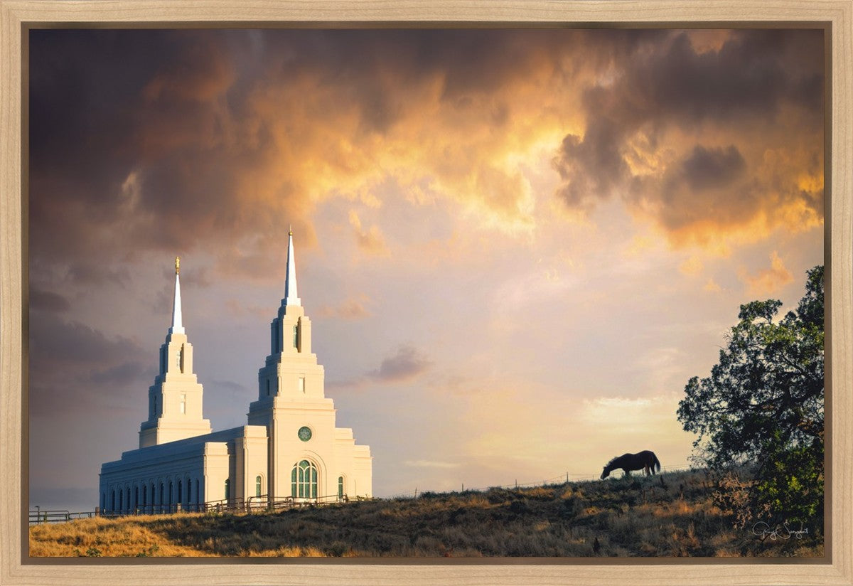 Layton Utah Celestial Sunrise Gallery Wrap