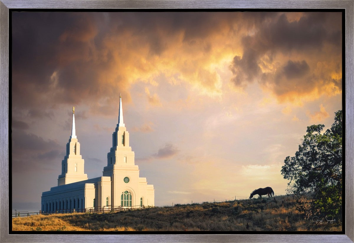 Layton Utah Celestial Sunrise Gallery Wrap