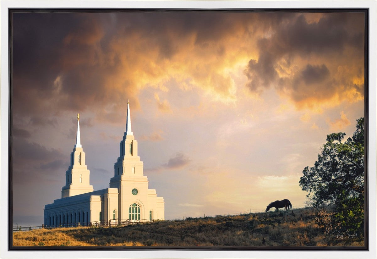Layton Utah Celestial Sunrise Gallery Wrap