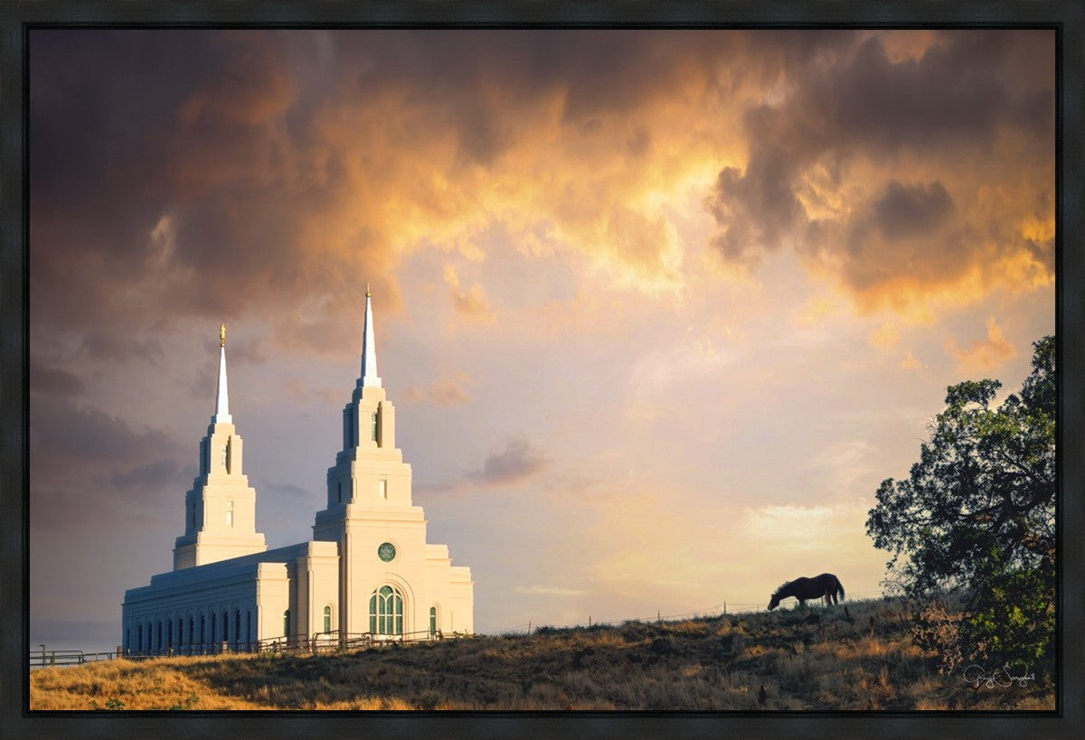 Layton Utah Celestial Sunrise Gallery Wrap