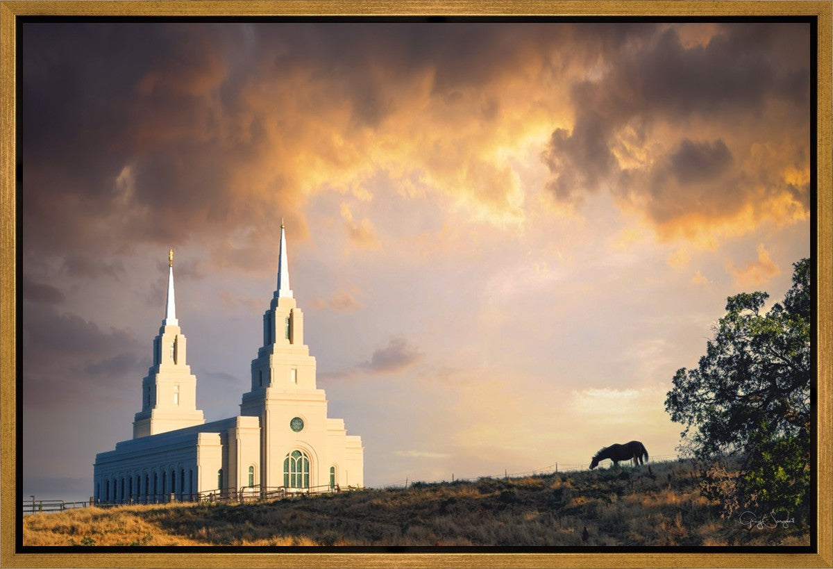 Layton Utah Celestial Sunrise Gallery Wrap