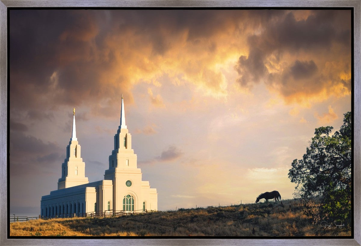 Layton Utah Celestial Sunrise Gallery Wrap