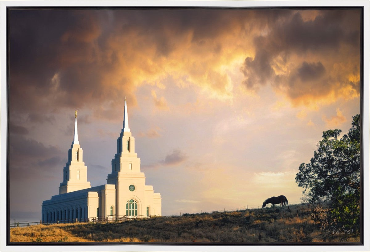 Layton Utah Celestial Sunrise Gallery Wrap