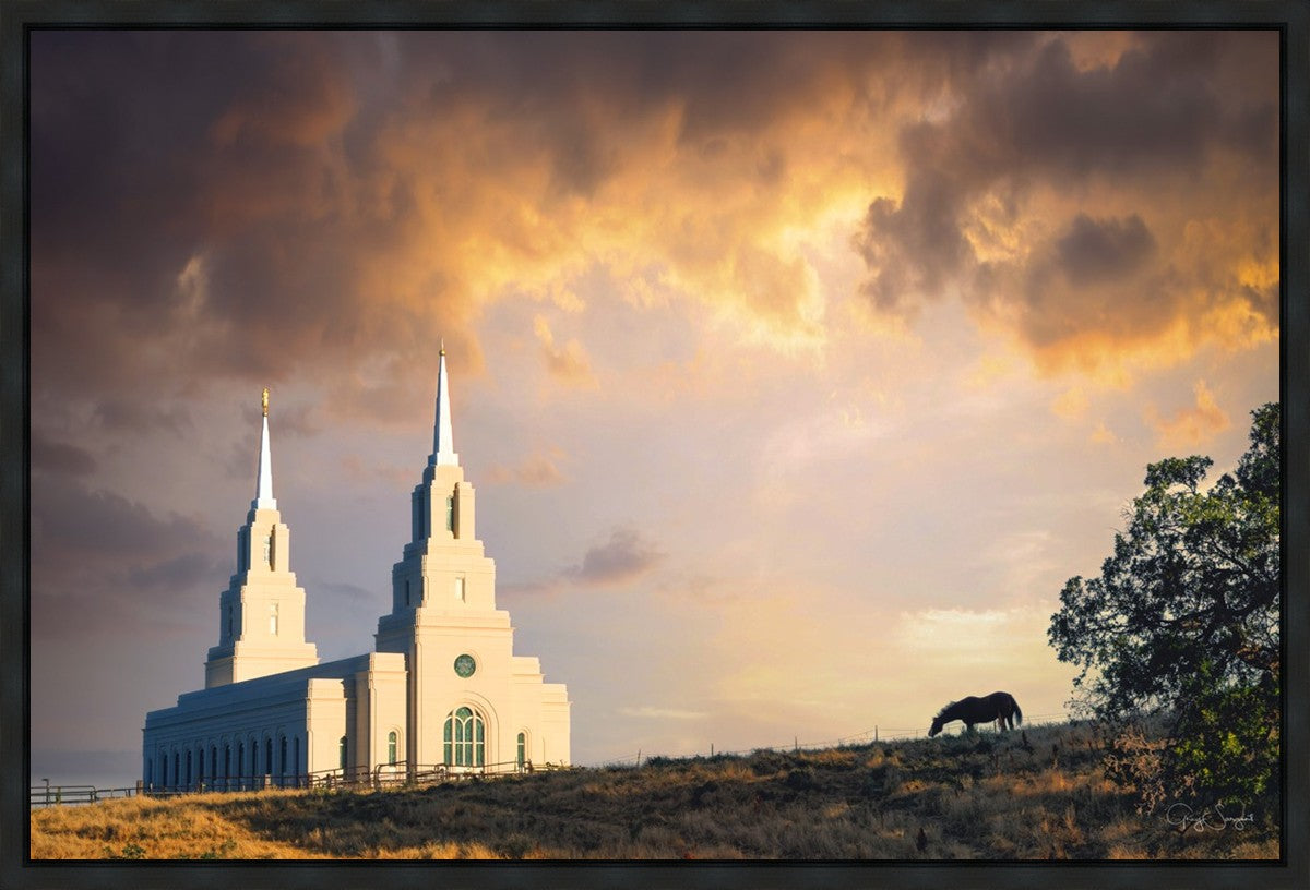 Layton Utah Celestial Sunrise Gallery Wrap