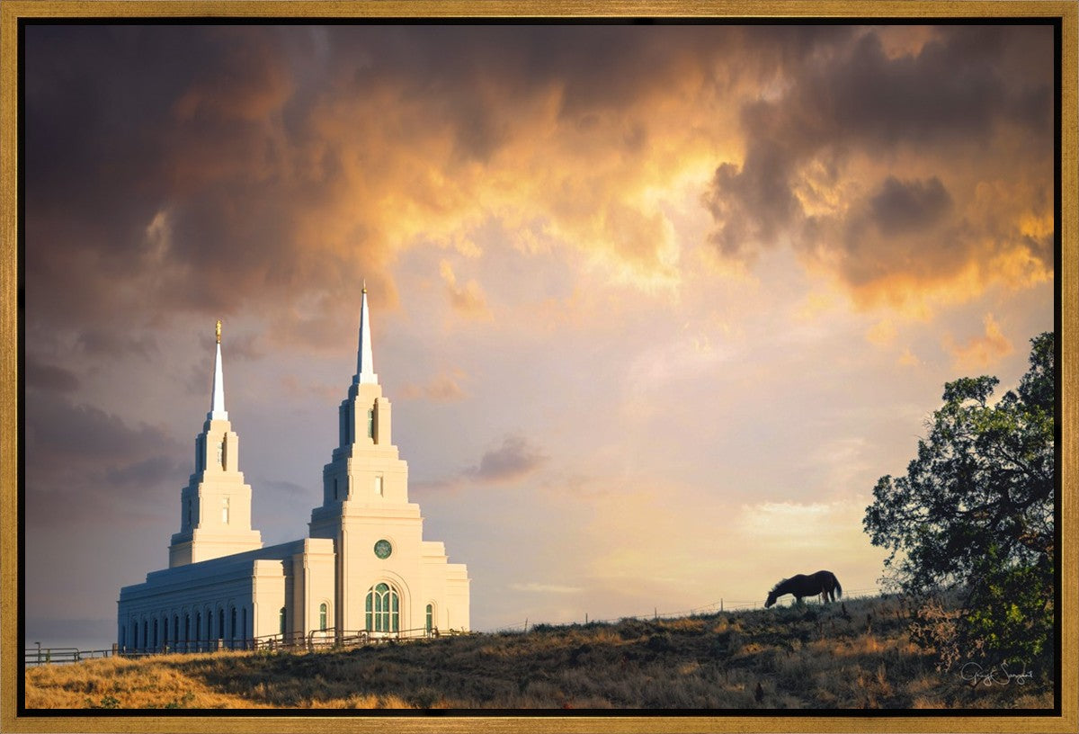 Layton Utah Celestial Sunrise Gallery Wrap