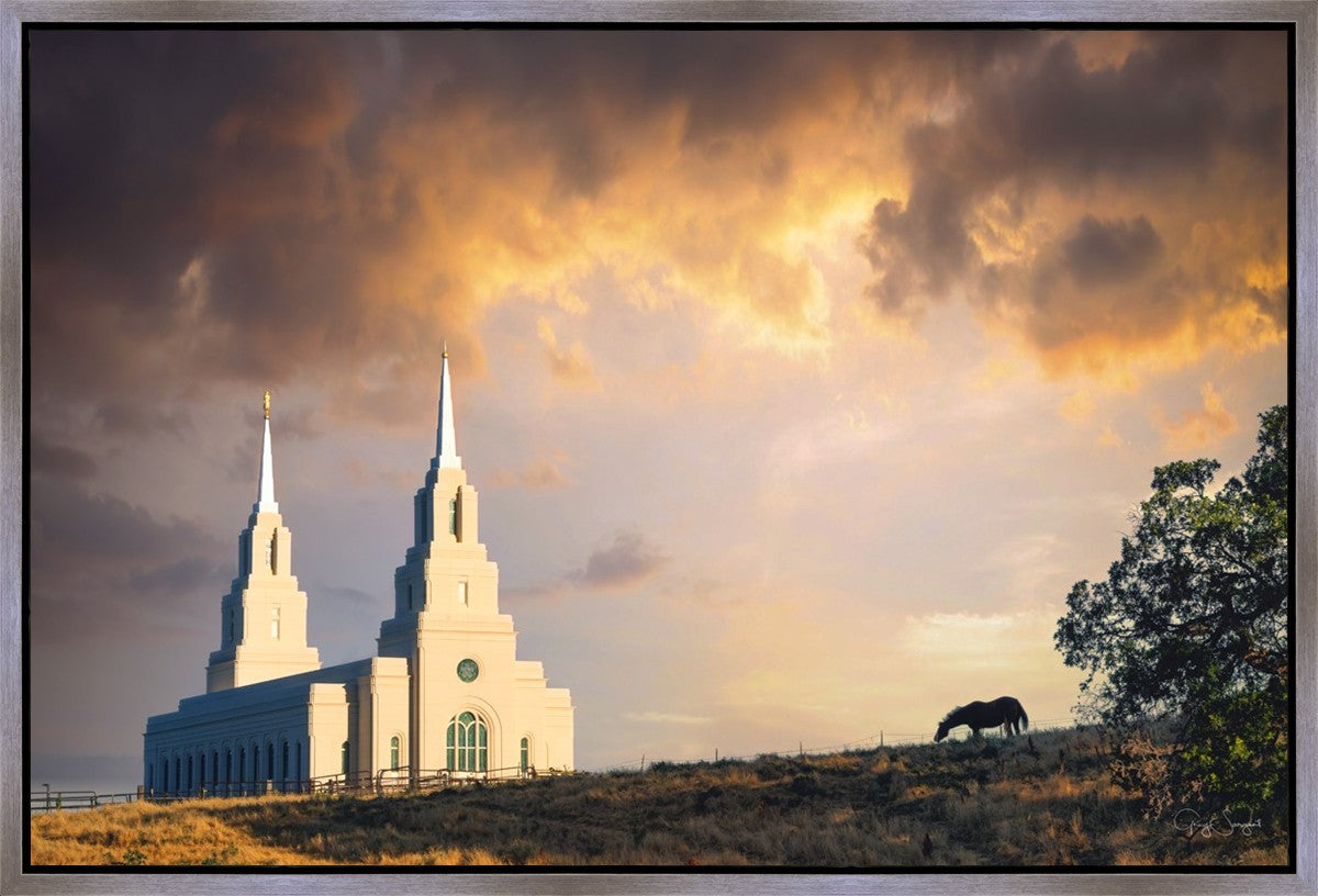 Layton Utah Celestial Sunrise Gallery Wrap