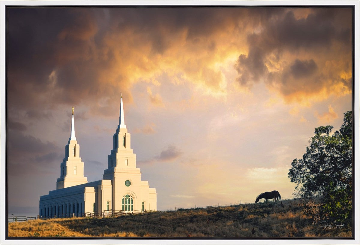 Layton Utah Celestial Sunrise Gallery Wrap