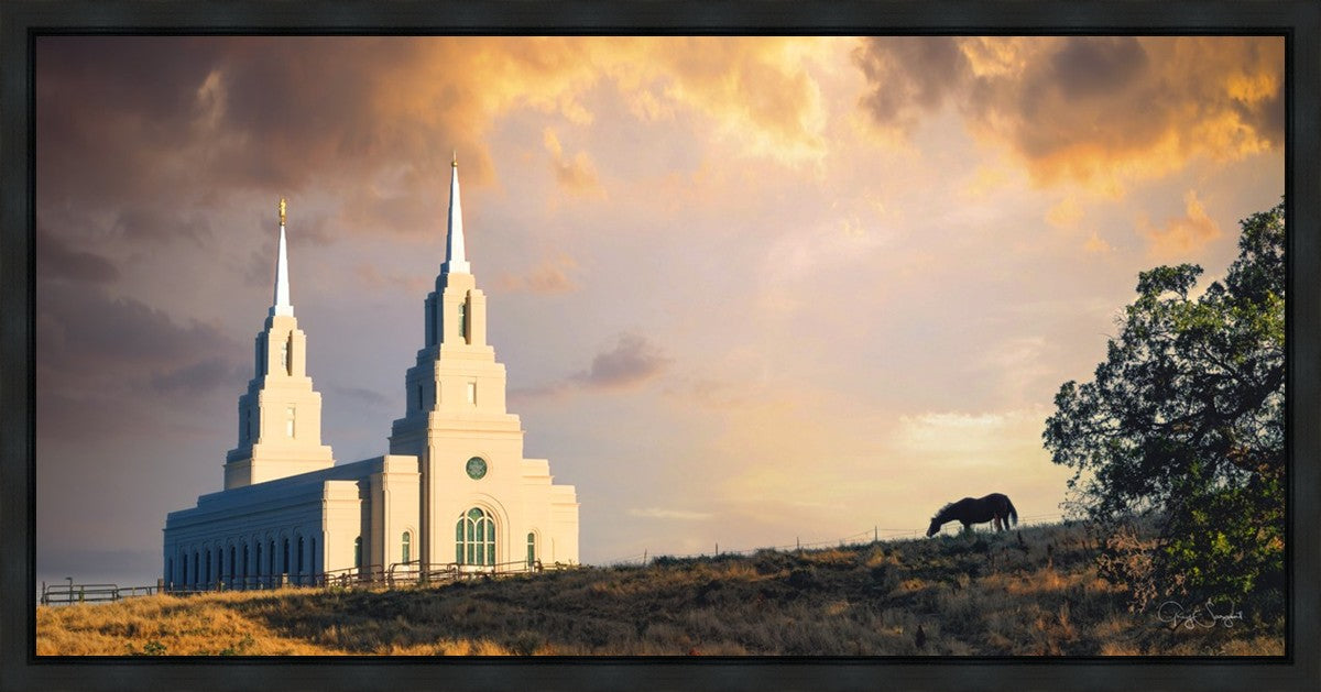 Layton Utah Celestial Sunrise Gallery Wrap