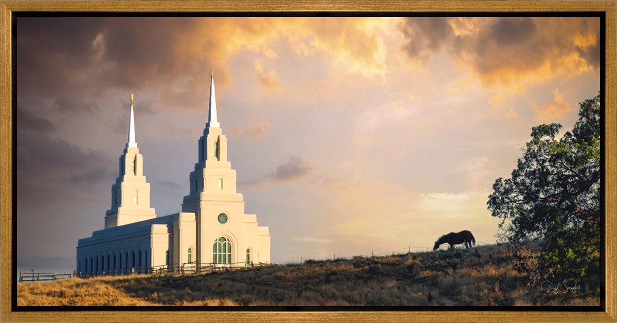 Layton Utah Celestial Sunrise Gallery Wrap