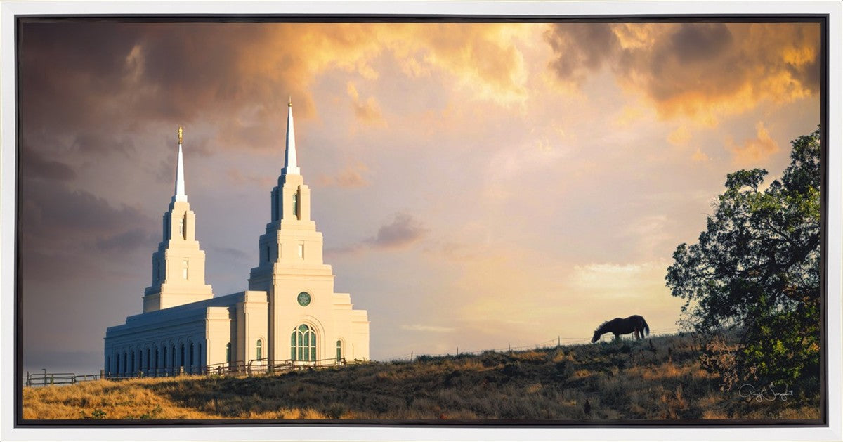 Layton Utah Celestial Sunrise Gallery Wrap
