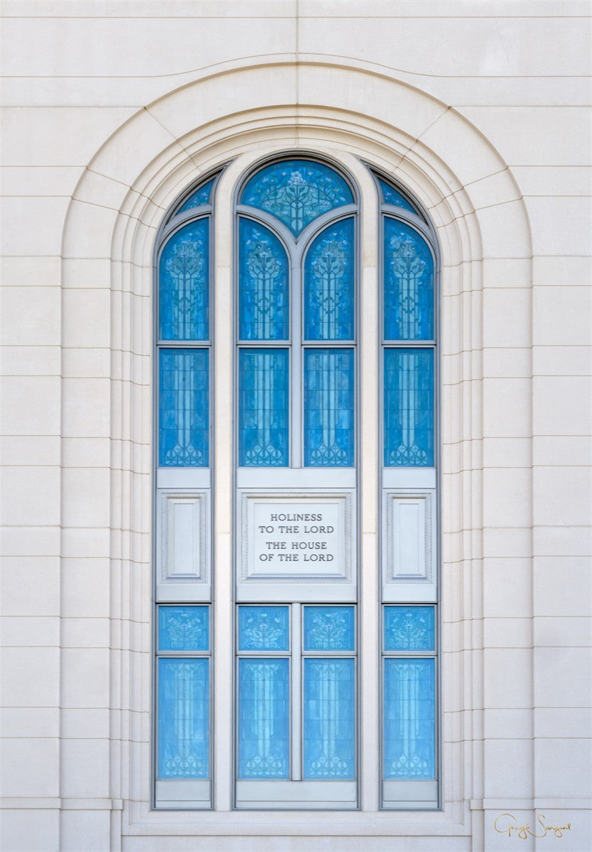 Layton Utah Holiness to the Lord Large Wall Art Gallery Wrap