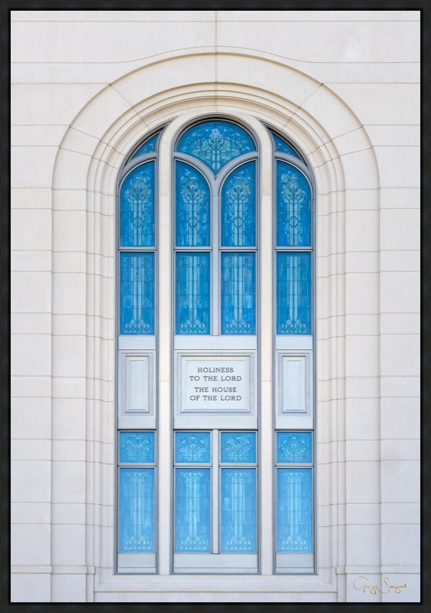 Layton Utah Holiness to the Lord Large Wall Art Gallery Wrap