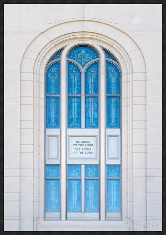Layton Utah Holiness to the Lord Large Wall Art Gallery Wrap