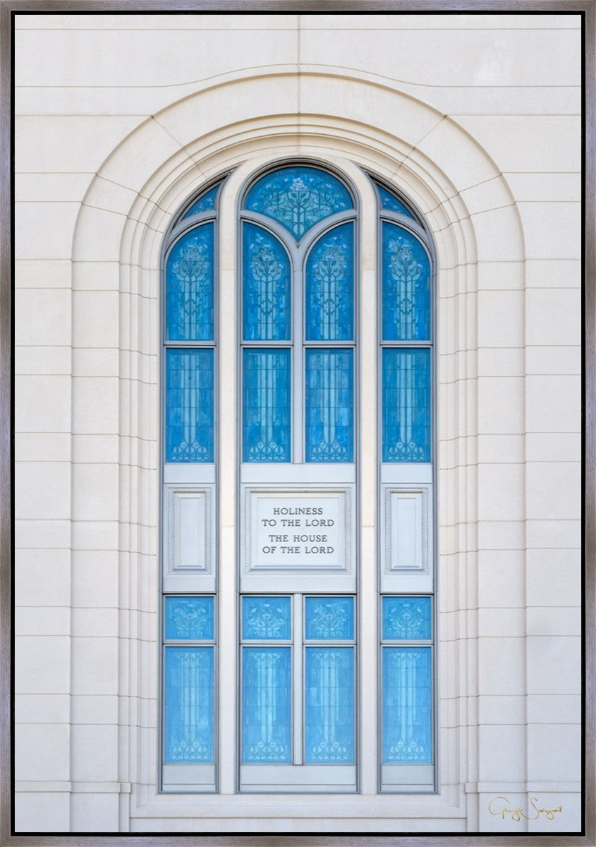 Layton Utah Holiness to the Lord Large Wall Art Gallery Wrap