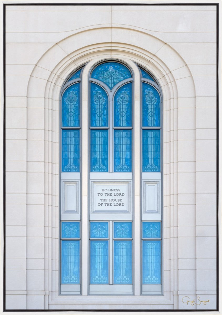 Layton Utah Holiness to the Lord Large Wall Art Gallery Wrap