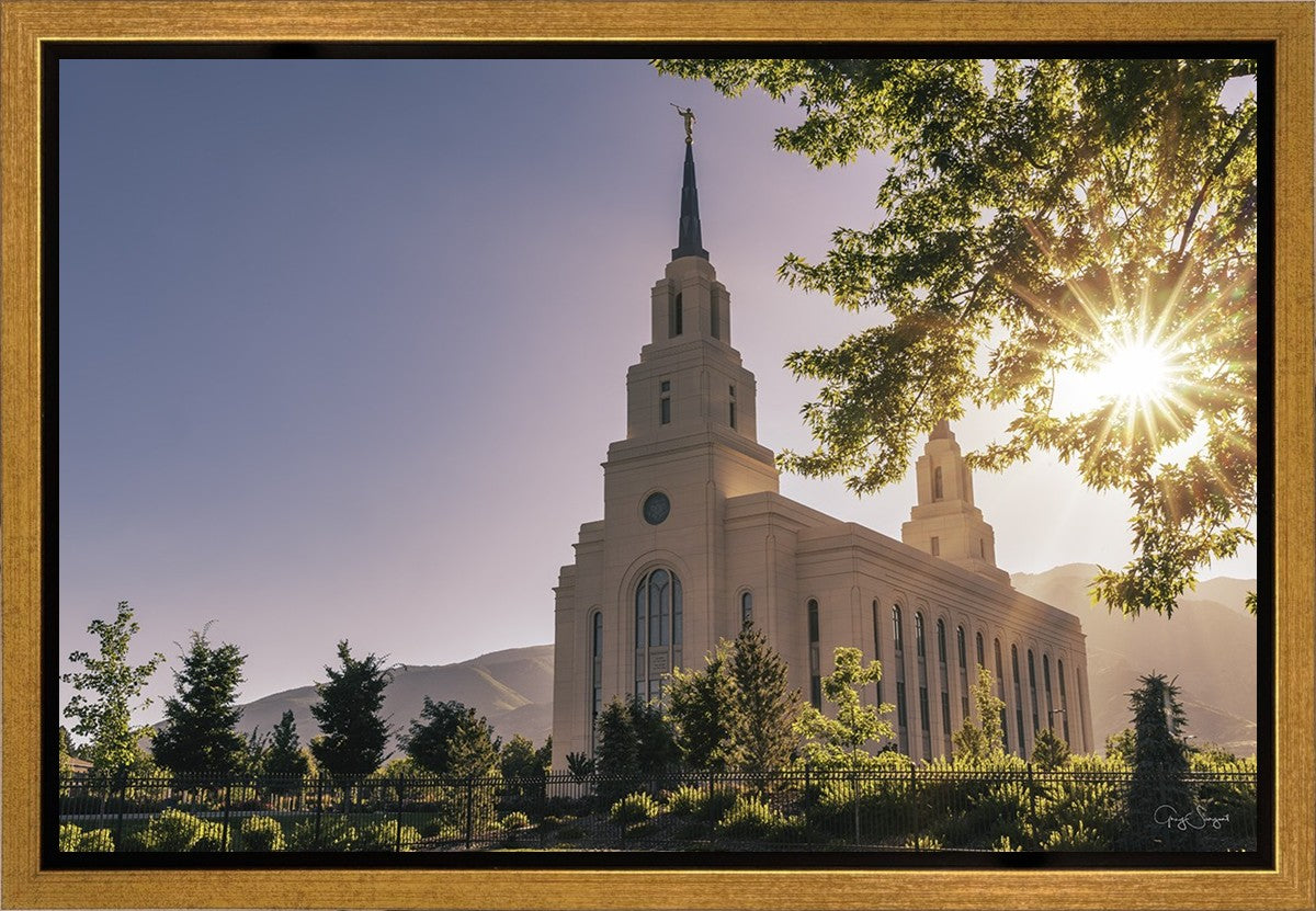 Layton Utah Layton Sunrise Gallery Wrap