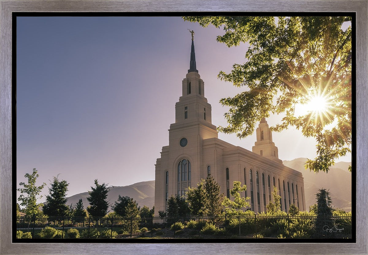 Layton Utah Layton Sunrise Gallery Wrap