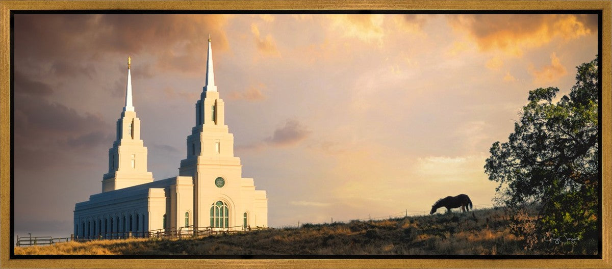 Layton Utah Celestial Sunrise Gallery Wrap