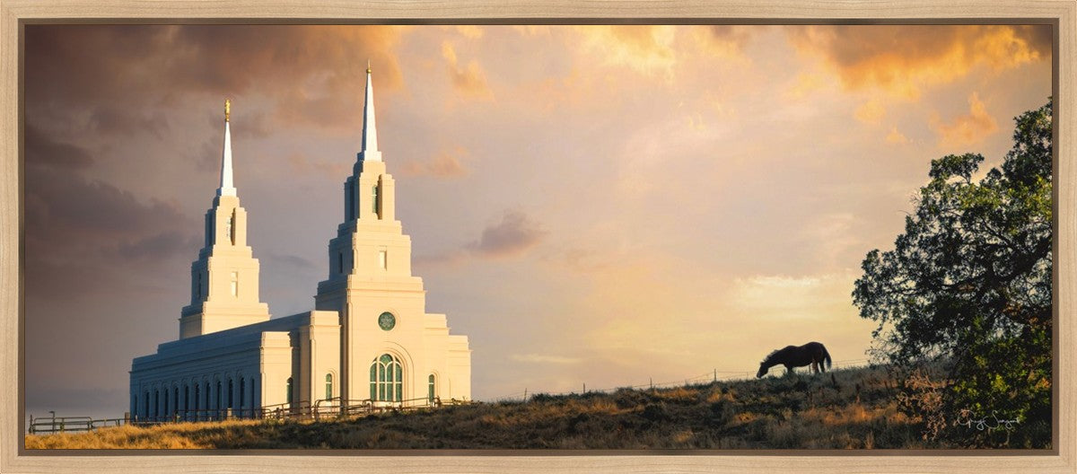 Layton Utah Celestial Sunrise Gallery Wrap