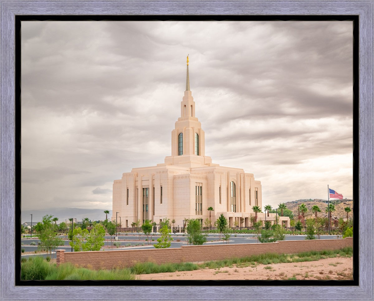 Red Cliffs Utah Dusty Sunset