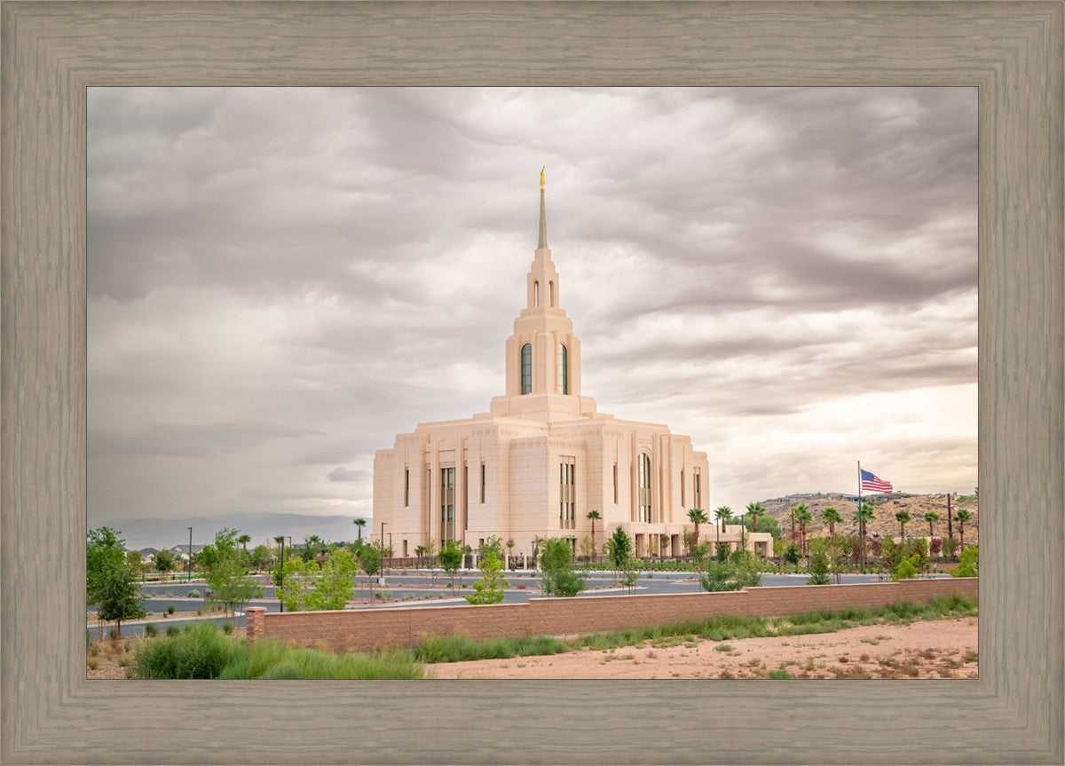 Red Cliffs Utah Dusty Sunset