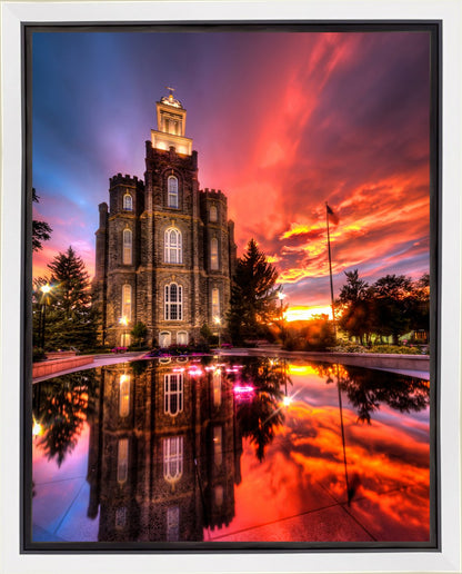 Logan Utah Fiery Sunset