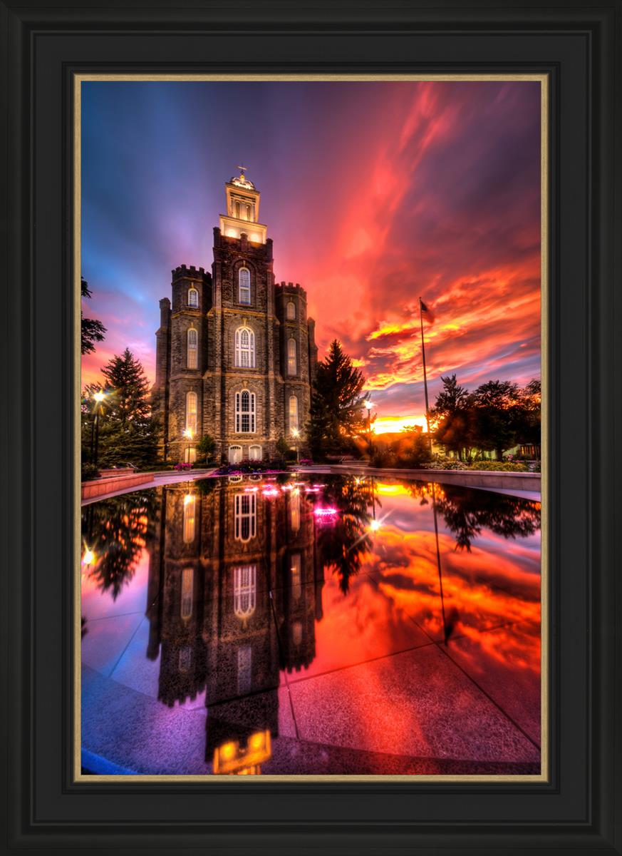 Logan Utah Fiery Sunset