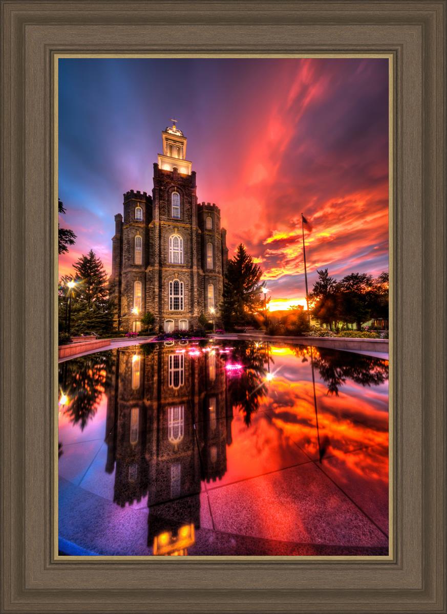 Logan Utah Fiery Sunset