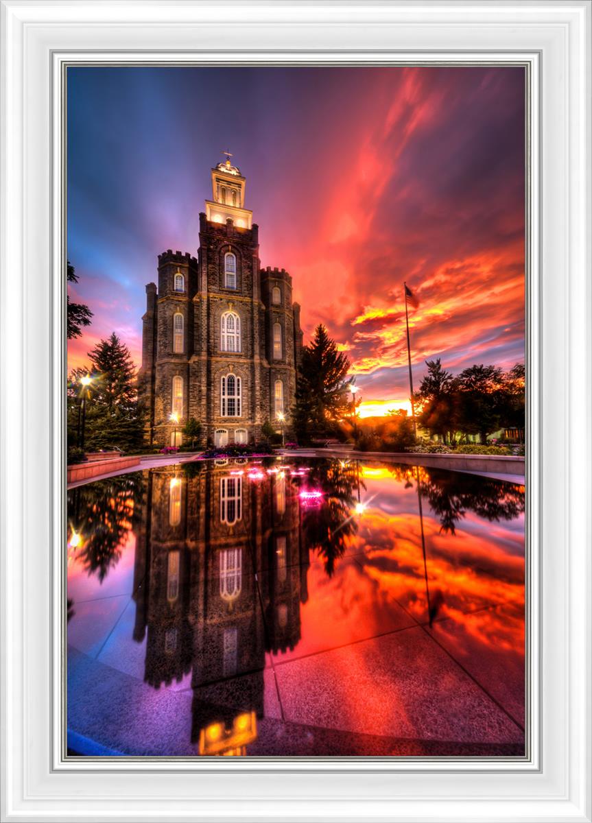 Logan Utah Fiery Sunset