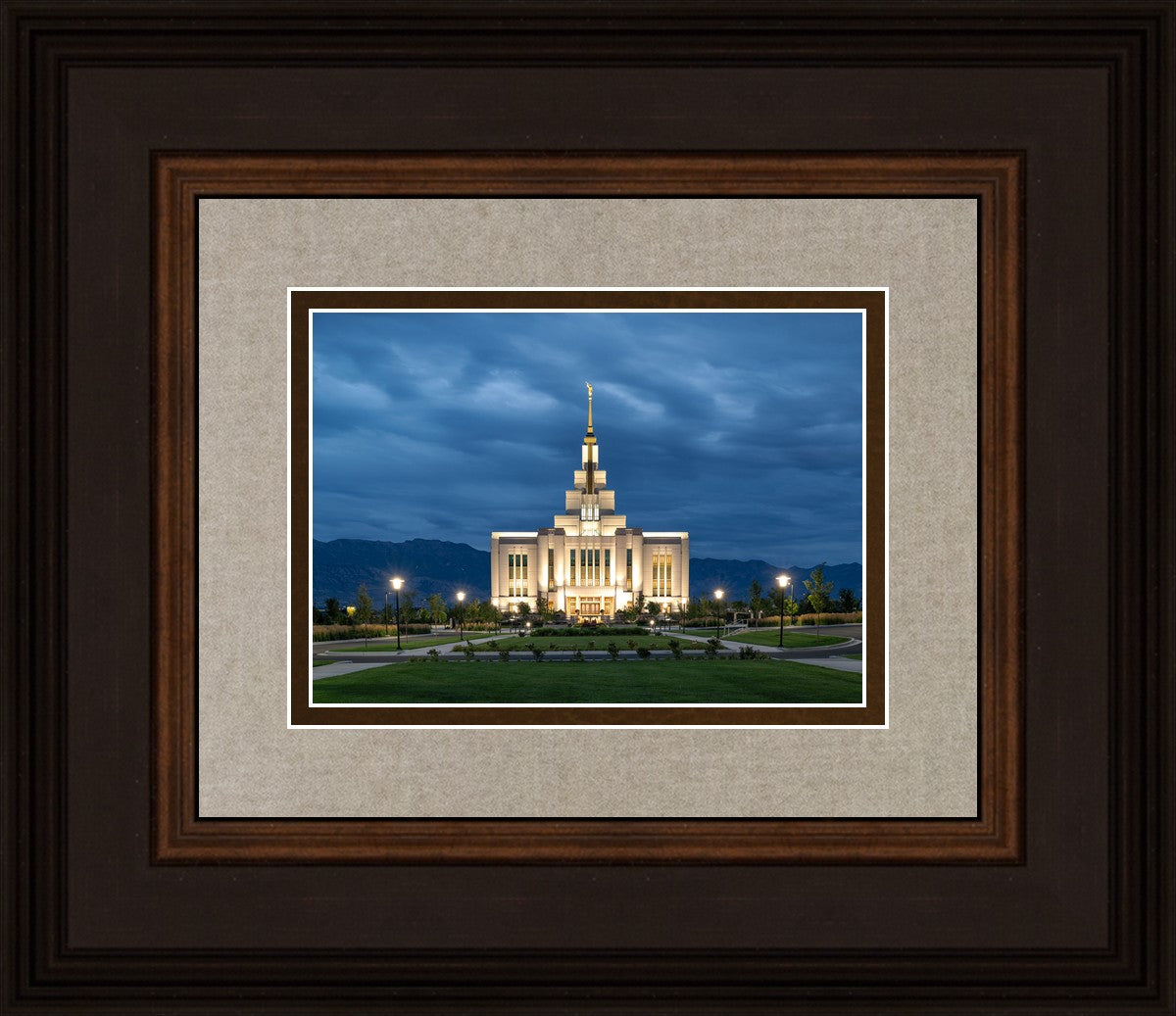 Saratoga Springs Utah Blue Night