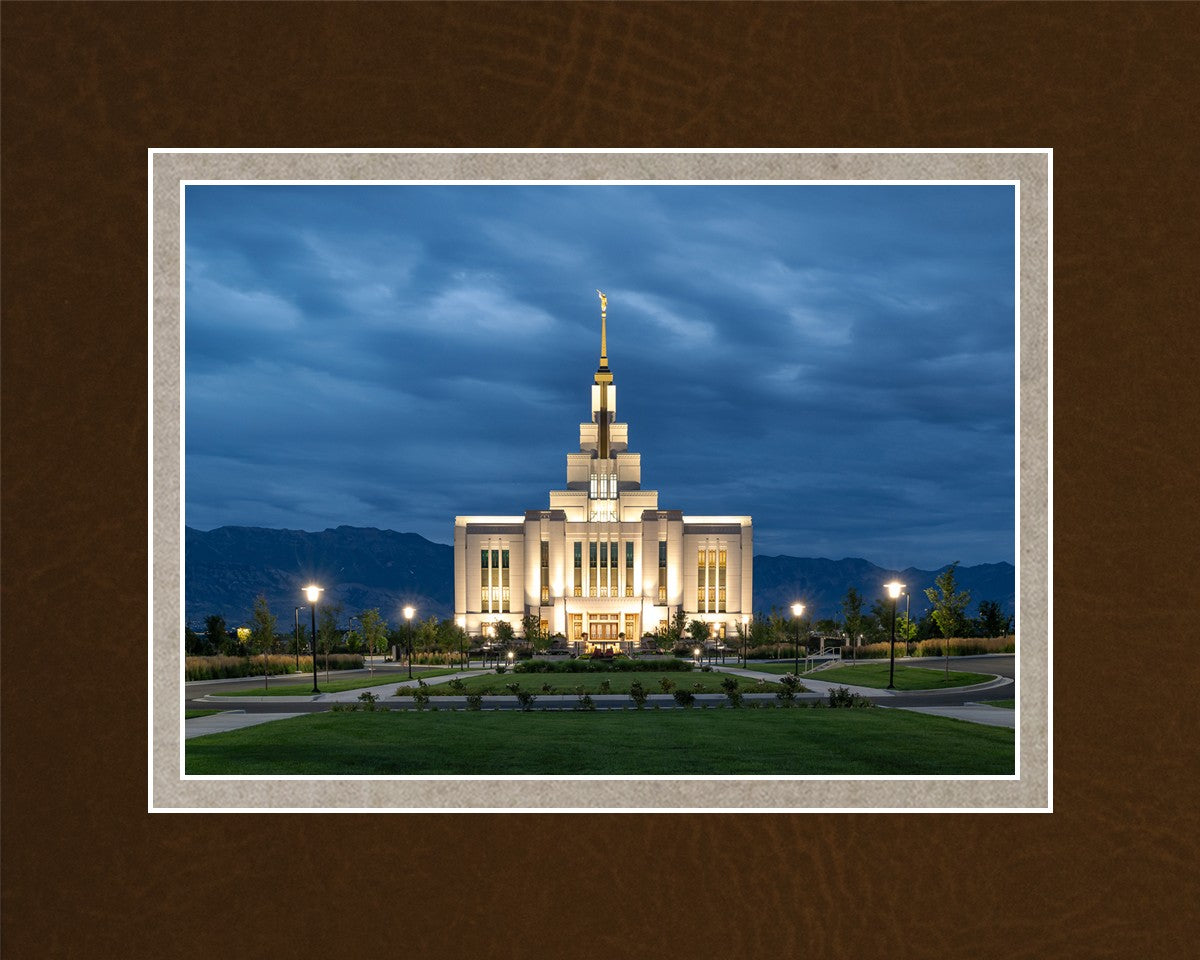 Saratoga Springs Utah Blue Night