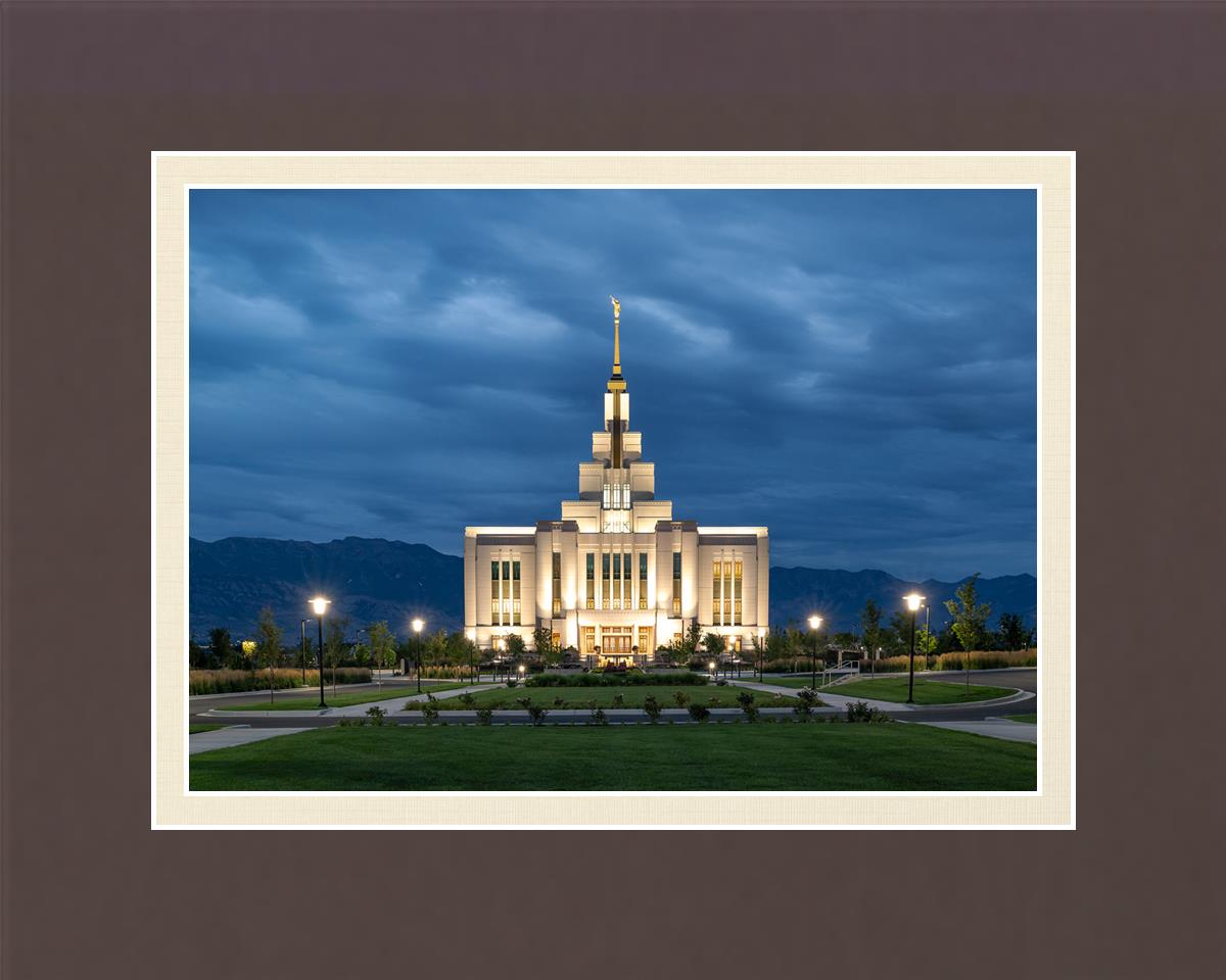 Saratoga Springs Utah Blue Night