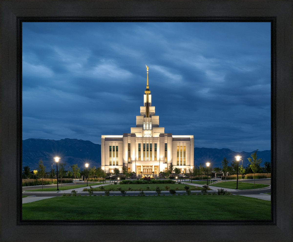 Saratoga Springs Utah Blue Night