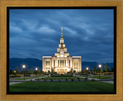 Saratoga Springs Utah Blue Night