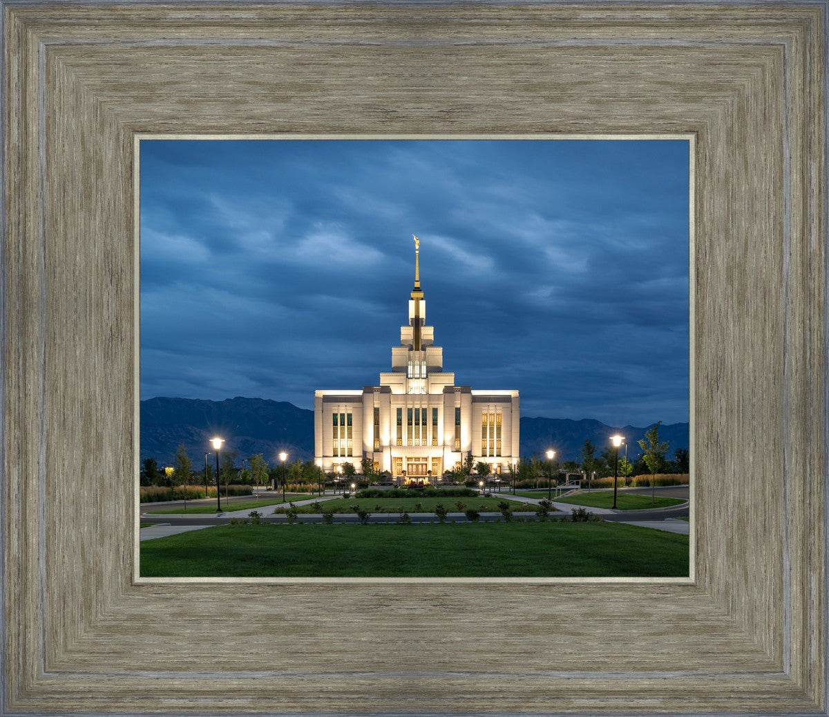 Saratoga Springs Utah Blue Night