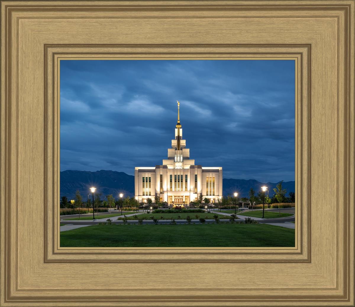 Saratoga Springs Utah Blue Night