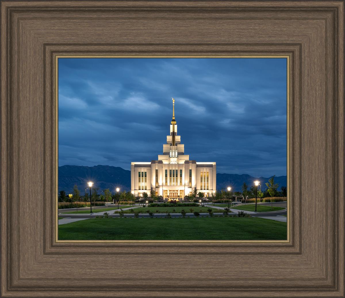 Saratoga Springs Utah Blue Night