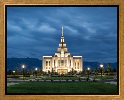 Saratoga Springs Utah Blue Night