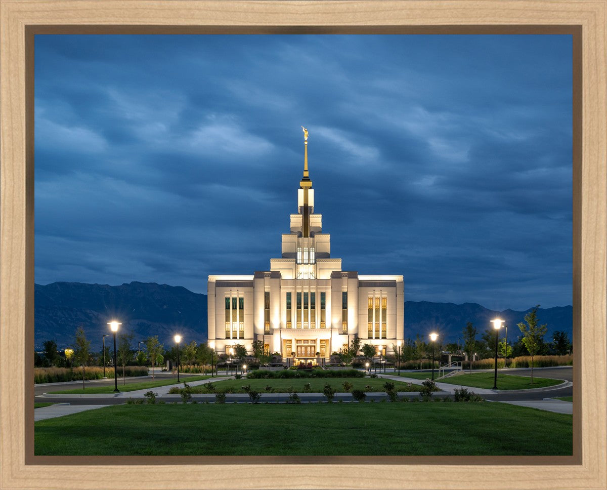 Saratoga Springs Utah Blue Night