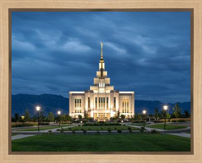 Saratoga Springs Utah Blue Night