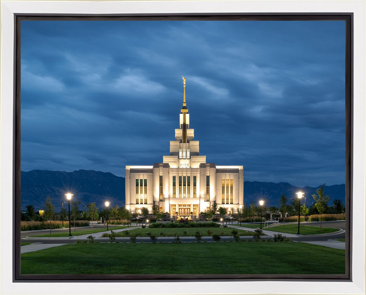 Saratoga Springs Utah Blue Night