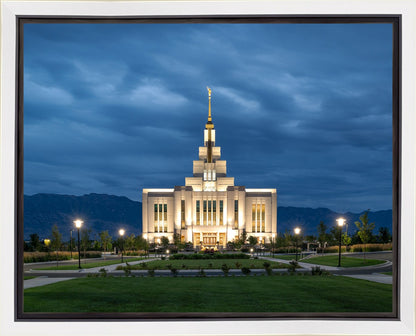 Saratoga Springs Utah Blue Night