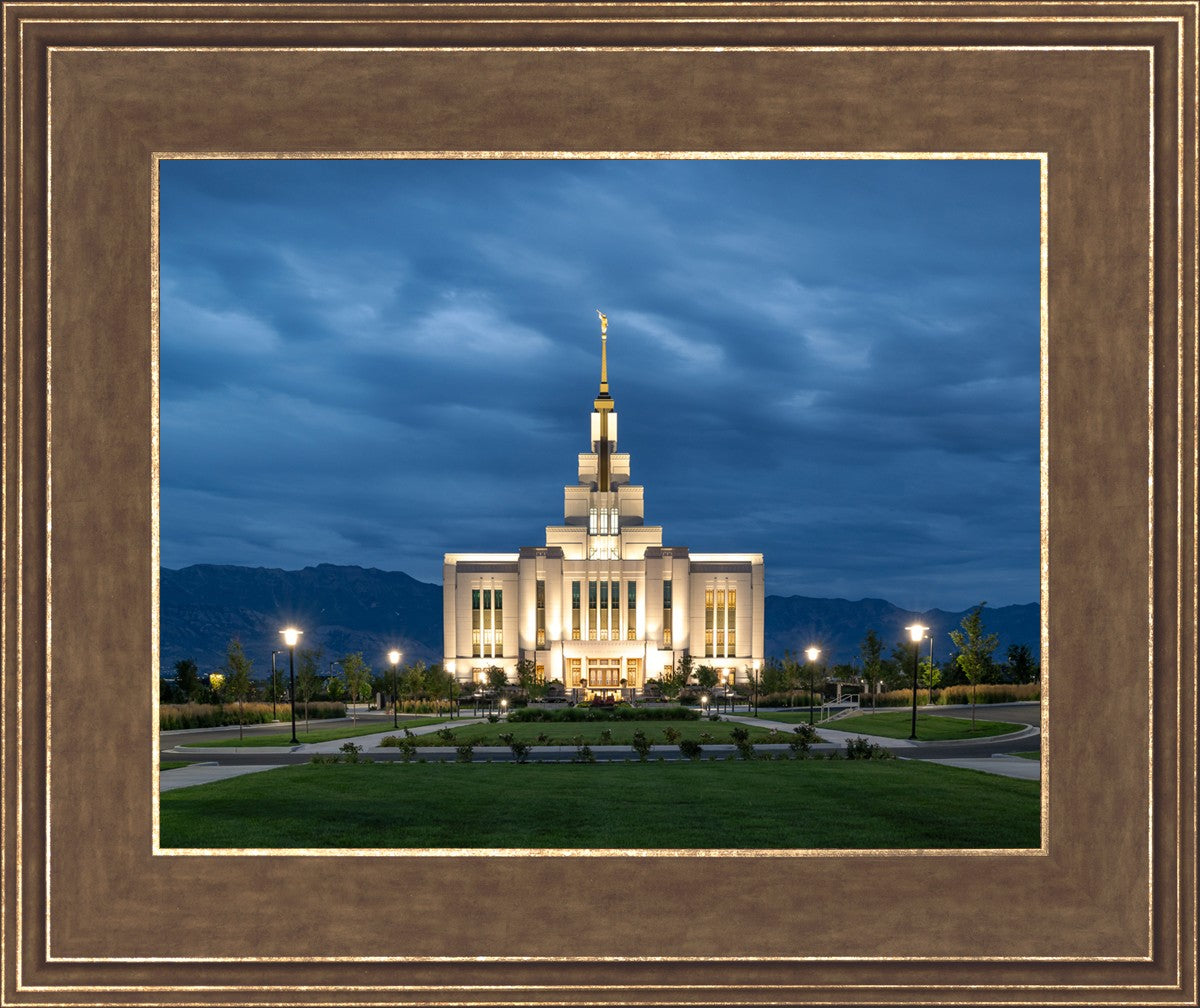 Saratoga Springs Utah Blue Night