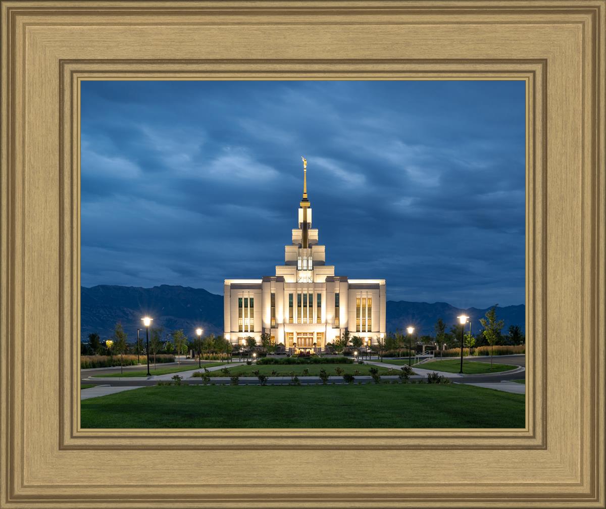 Saratoga Springs Utah Blue Night