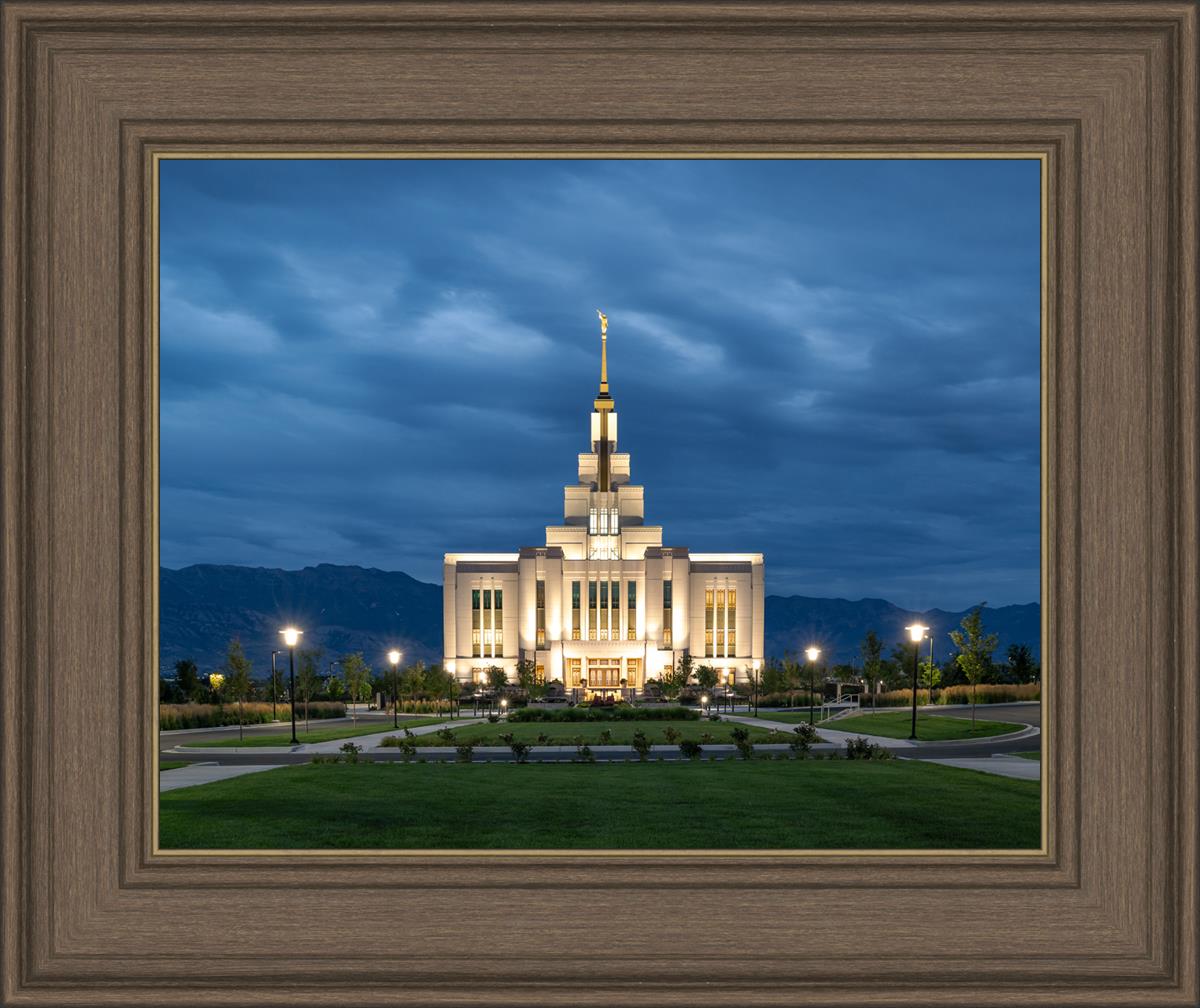 Saratoga Springs Utah Blue Night