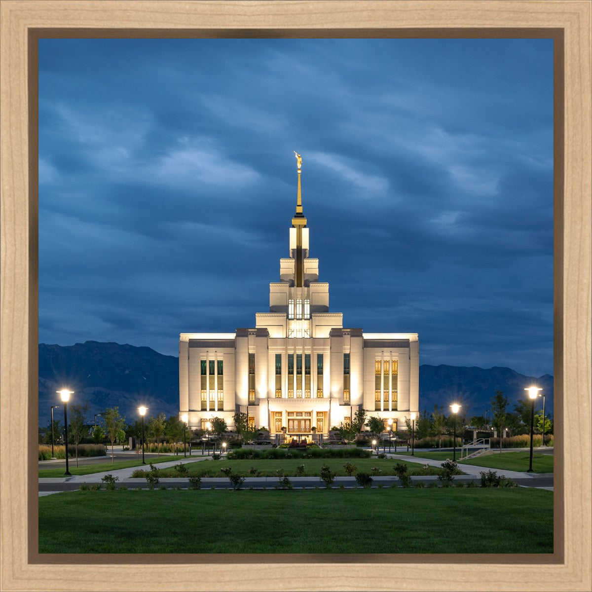 Saratoga Springs Utah Blue Night